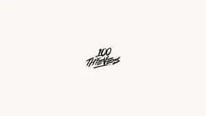 Minimalist Black And White 100 Thieves
