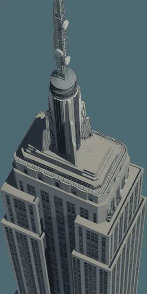 3 D Model Skyscraper Top View