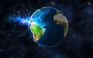 Stunning 3D Earth Render with the Moon