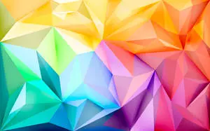 3D Geometric Graphic For Colorful Background