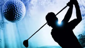 Engaging 3D Golf Course Desktop Background