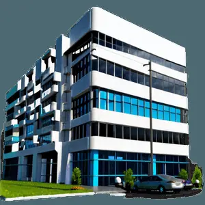 3D Office Building PNG lsl45