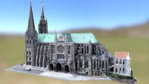 3D Recreation Of Chartres Cathedral