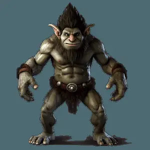3D Rendered Troll PNG ddp7
