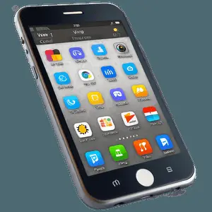3D Smartphone Screen PNG 45