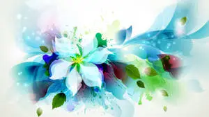 4K Green Artistic Flower