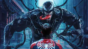 4K Ultra HD Venom With Maskless Spider-Man