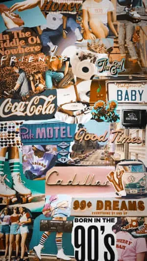 70s Aesthetic Desktop Collage Retro Memories