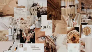 a collage of pictures and objects