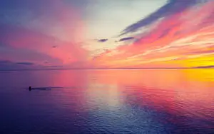 Aesthetic Sea Sunset Desktop