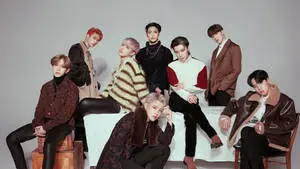 Ateez Minimalist Plain Desktop