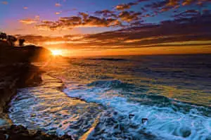 Beach Sunset Desktop Blue Purple Sky