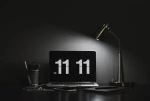Black And White Office Desk Desktop