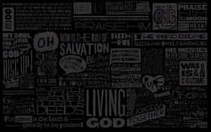 Religious Quotes Black Texture Background
