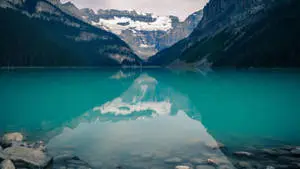 Blue Lake and Snowy Mountain