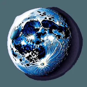 Blue Moon Reflection PNG gso