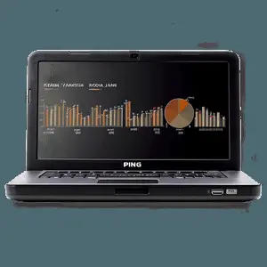 Business Laptop Visualization PNG 26