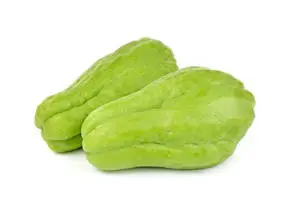 Chayote Veggies On White Background