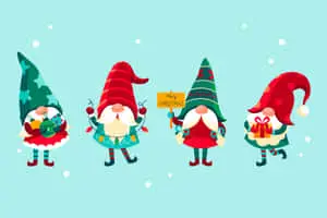 Christmas Elves Preparing for the Holiday Season