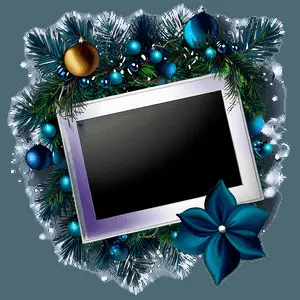 Christmas Photo Frame PNG pie