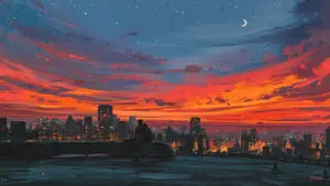 City Sunset Aesthetic