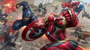 Civil War Illustrated Marvel Laptop