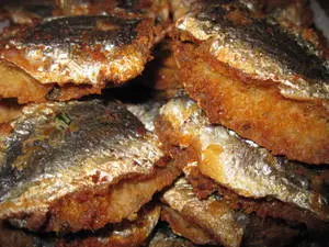 Close-Up Photo Of Sardines