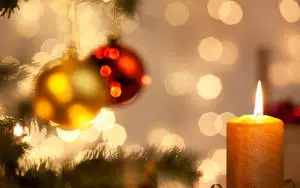 Cool Christmas Candle Desktop