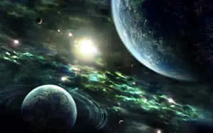 Mesmerizing Cosmic Landscape on Cool Desktop Background