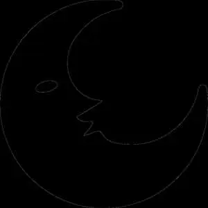 Crescent Moon Kiss Graphic