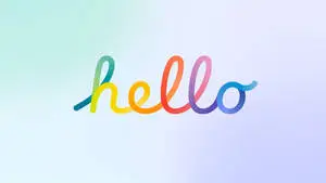 Cursive Hello By Apple 