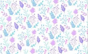 Cute Pattern On Floral Desktop