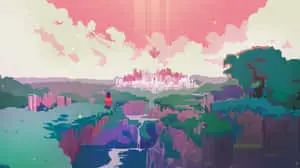 Cute Pixel Desktop River View