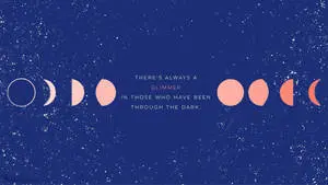 Cute Simple Aesthetic Moon Phases Desktop