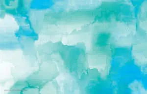 Watercolor Painting Cyan Aesthetic