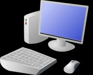 Desktop Computer Setup Illustration