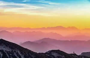 Desktop Picture Mountain Sunset
