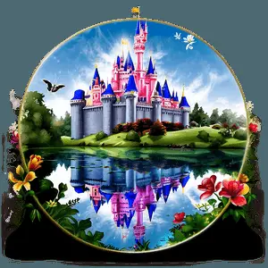 Disney Princess Castle Reflection PNG 40