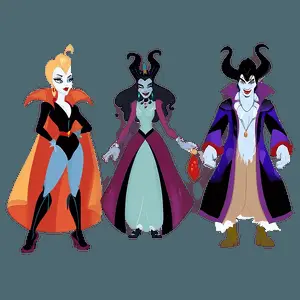 Disney Villains Themed Design PNG 06112024