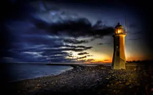 A Solitary Lighthouse Guiding the Way
