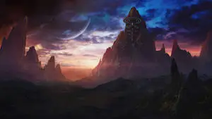 Discover New Realms of Fantasy in this Mountain Landscape 
