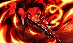 Fighting Tanjiro Aesthetic