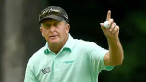 Fred Funk Presenting Golf Ball