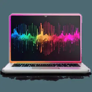 Frontal Laptop Screen Mockup for UI Design PNG etm77