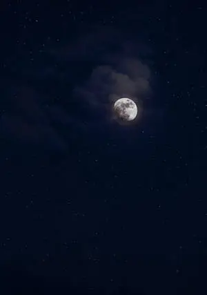  Caption: Full Moon Captured on Lenovo Tablet Screen