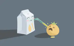 Funny Food Orange Juice
