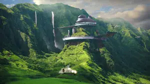 "A Futuristic Fortress Awakens Into Life"