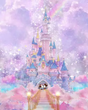 Galaxy-Themed Disneyland Castle