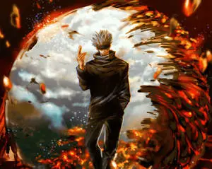 Gojo Sataru In A Ring Of Fire