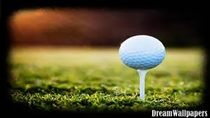 Golf Ball On A Tee